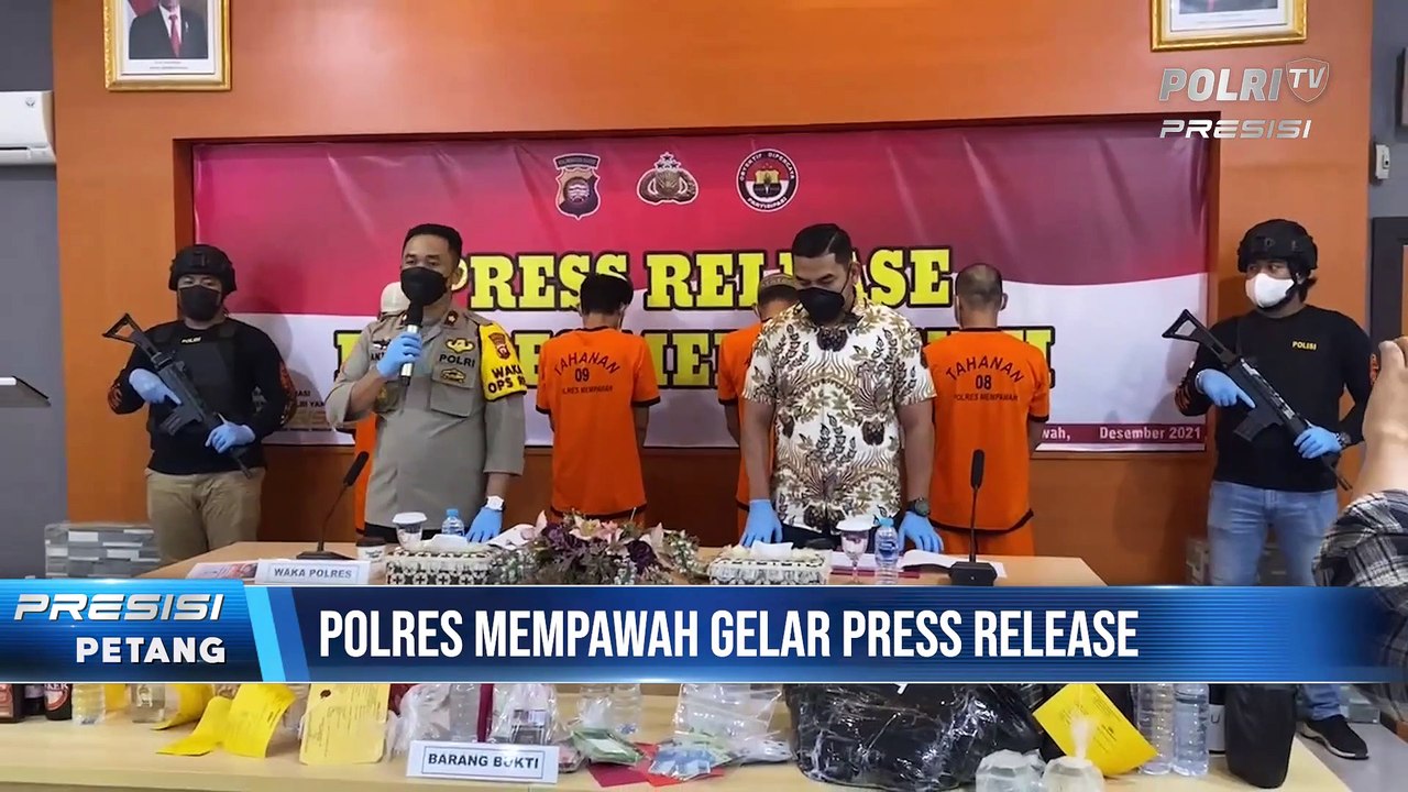 Polres Mempawah Gelar Press Release Terkait Situasi Kamtibmas dan Capaian Kinerja Selama Tahun 2021