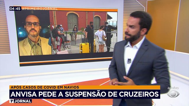 A Anvisa recomendou a suspensão de cruzeiros em todo o Brasil após o aumento repentino de passageiros com Covid-19. A sugestão foi feita ao Ministério da Saúde e o cancelamento da temporada agora depende do Governo Federal.