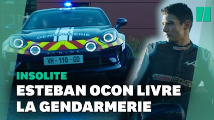 L'Alpine 110 de la gendarmerie a fait le bonheur d'Esteban Ocon