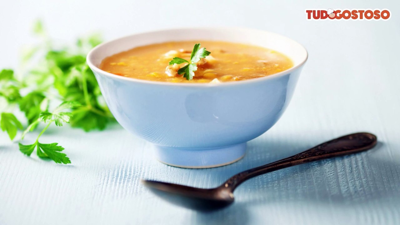 Sopa de ervilha vegetariana