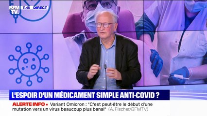 Alain Fischer estime que le port du masque dans l'espace public s'avère "plutôt utile"