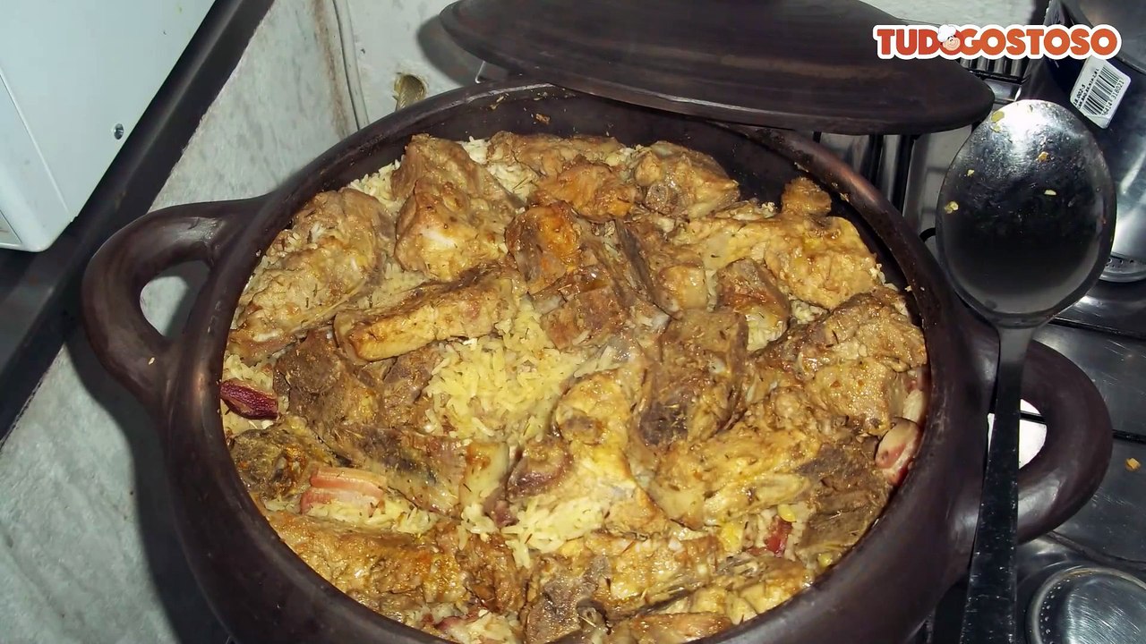 Arroz com suã de porco