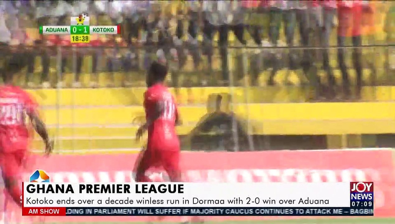 Ghana Premier League: Kotoko ends over a decade winless run in Dormaa  -  AM Sports (3-1-22)