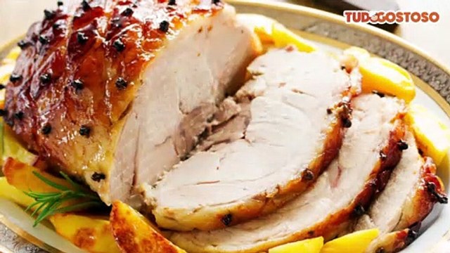 Lombo assado ao molho de laranja
