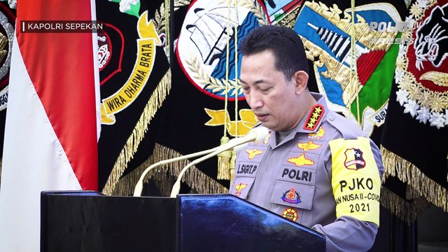 KAPOLRI SEPEKAN : Kapolri Tinjau Vaksinasi Serentak di 34 Provinsi (3/3)