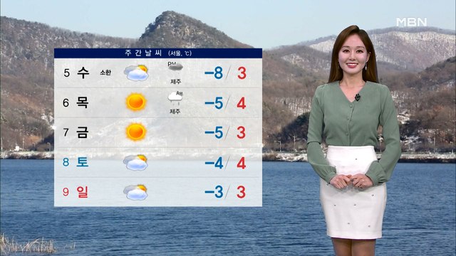 [종합뉴스 날씨]차갑고 건조한 대기…내일 서쪽중심 탁한 공기