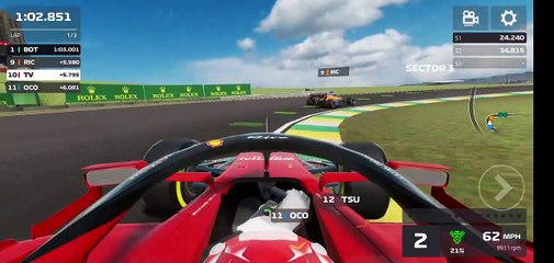 F1 Mobile Racing Career Mode Driving For Ferrari part 3