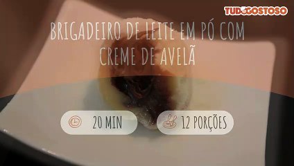 Brigadeiro de leite em pó com creme de avelã