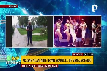 Bryan Arámbulo: testigos acusan a cantante de manejar ebrio y casi atropellar a dos menores