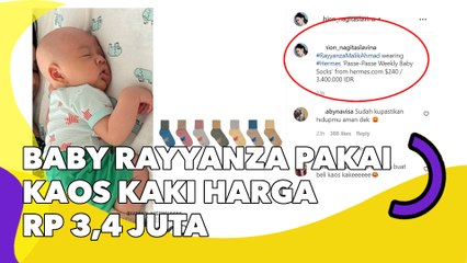 Baby Rayyanza Pakai Kaos Kaki Harga Rp 3,4 Juta, Begini Modelnya