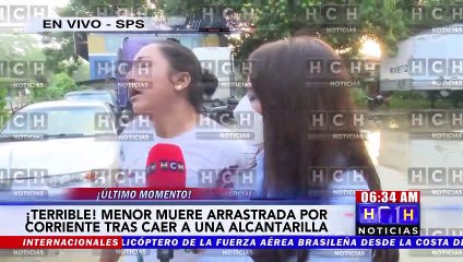 ¡Desgracia! Niña de 6 años muere ahogada tras caer a alcantarilla en SPS