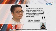 FDA Dir. Gen. Eric Domingo, nagbitiw na  | 24 Oras