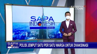 Demi Percepatan Vaksinasi, Polisi Kota Bitung Jemput Warga Satu Per Satu untuk Vaksinasi Covid-19