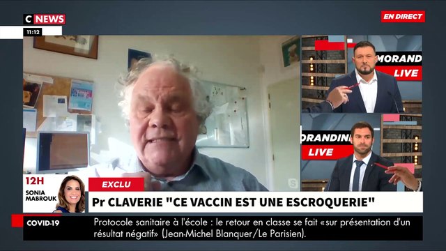 Vives tensions en direct dans Morandini Live à propos de la vaccination: Mais répondez bordel ! Vous êtes un complotiste, c’est insupportable - VIDEO