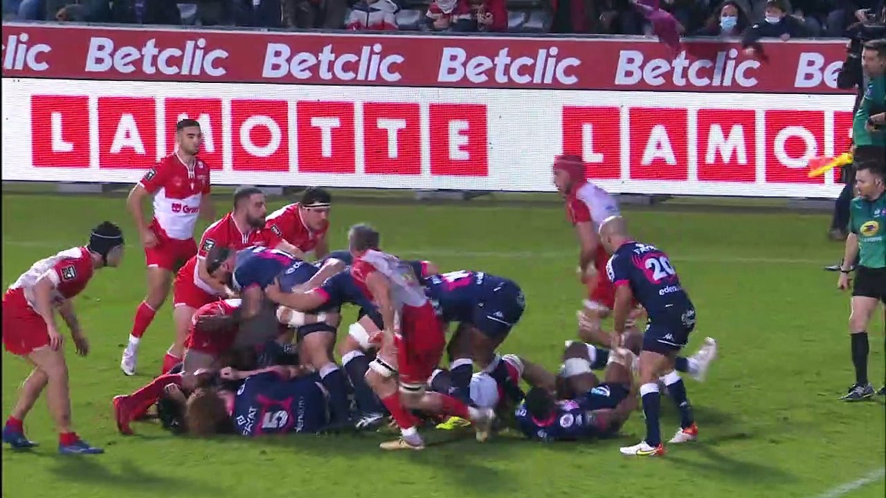 TOP 14 - Essai de Ulupano SEUTENI (UBB) - Union Bordeaux-Bègles - Biarritz Olympique - J14 - Saison 2021/2022