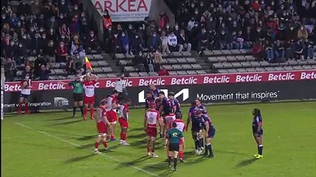 TOP 14 - Essai de Romain LONCA (BO) - Union Bordeaux-Bègles - Biarritz Olympique - J14 - Saison 2021/2022
