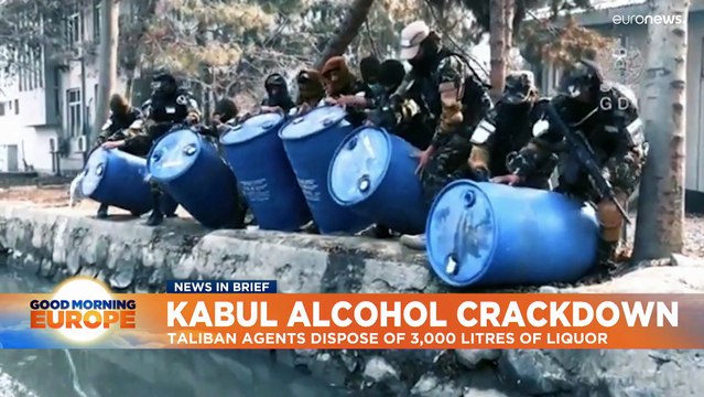 Afghan agents pour 3,000 litres of liquor in Kabul canal, arrest three