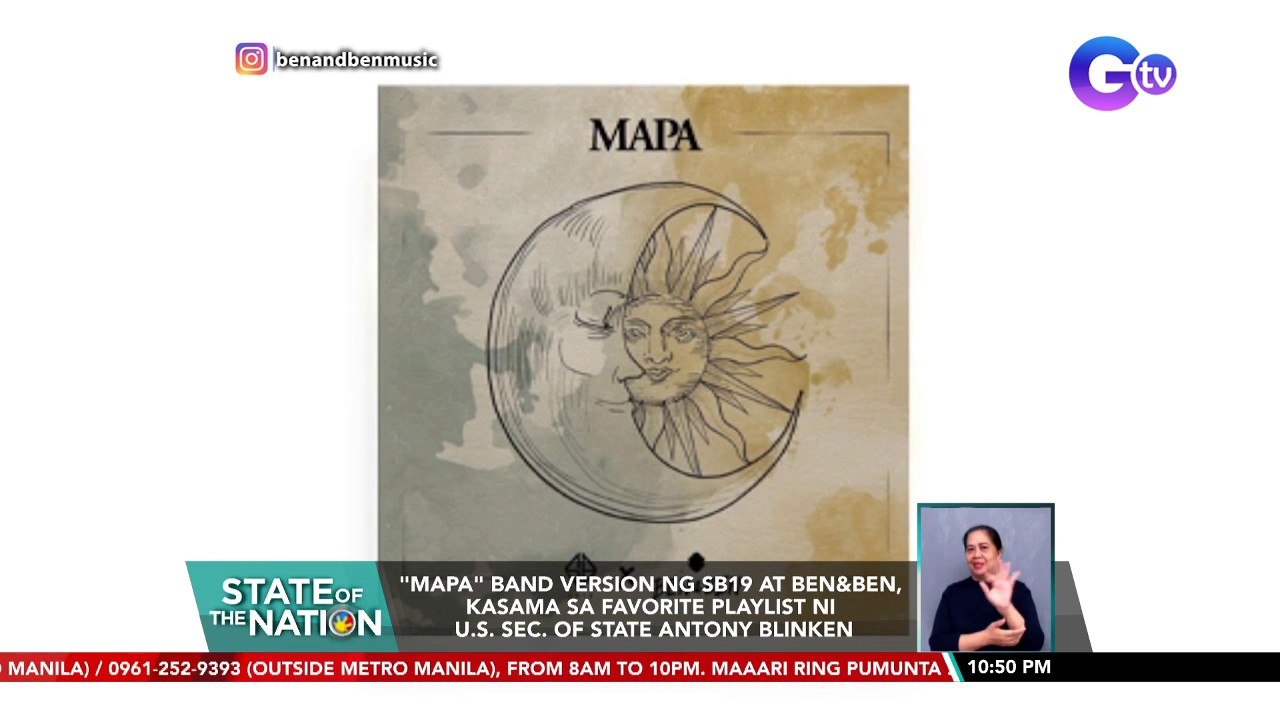 "MAPA" band version ng SB19 at Ben&Ben, kasama sa favorite playlist... | SONA