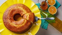 Bolo de laranja fofinho com calda