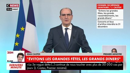 Les annonces de Jean Castex après le conseil de défense sanitaire du 17 décembre 2021