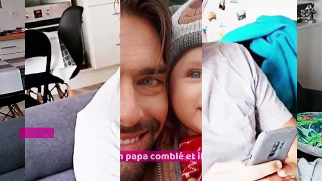 Camille Lacourt dévoile de jolies photos de ses enfants pour fêter la nouvelle année