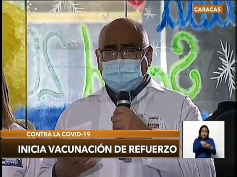 Inicia en Venezuela la aplicación de vacunas de refuerzo contra la COVID-19 al personal de salud
