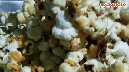 Pipoca doce sem óleo