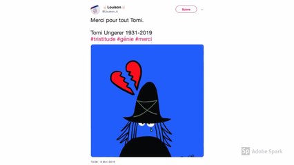 Décès de Tomi Ungerer : attristés, les Twittos rendent hommage à l'illustre papa des Trois Brigands et de Jean de la Lune