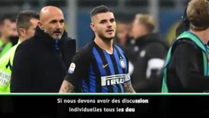 16es - Spalletti s'entretiendra avec Icardi