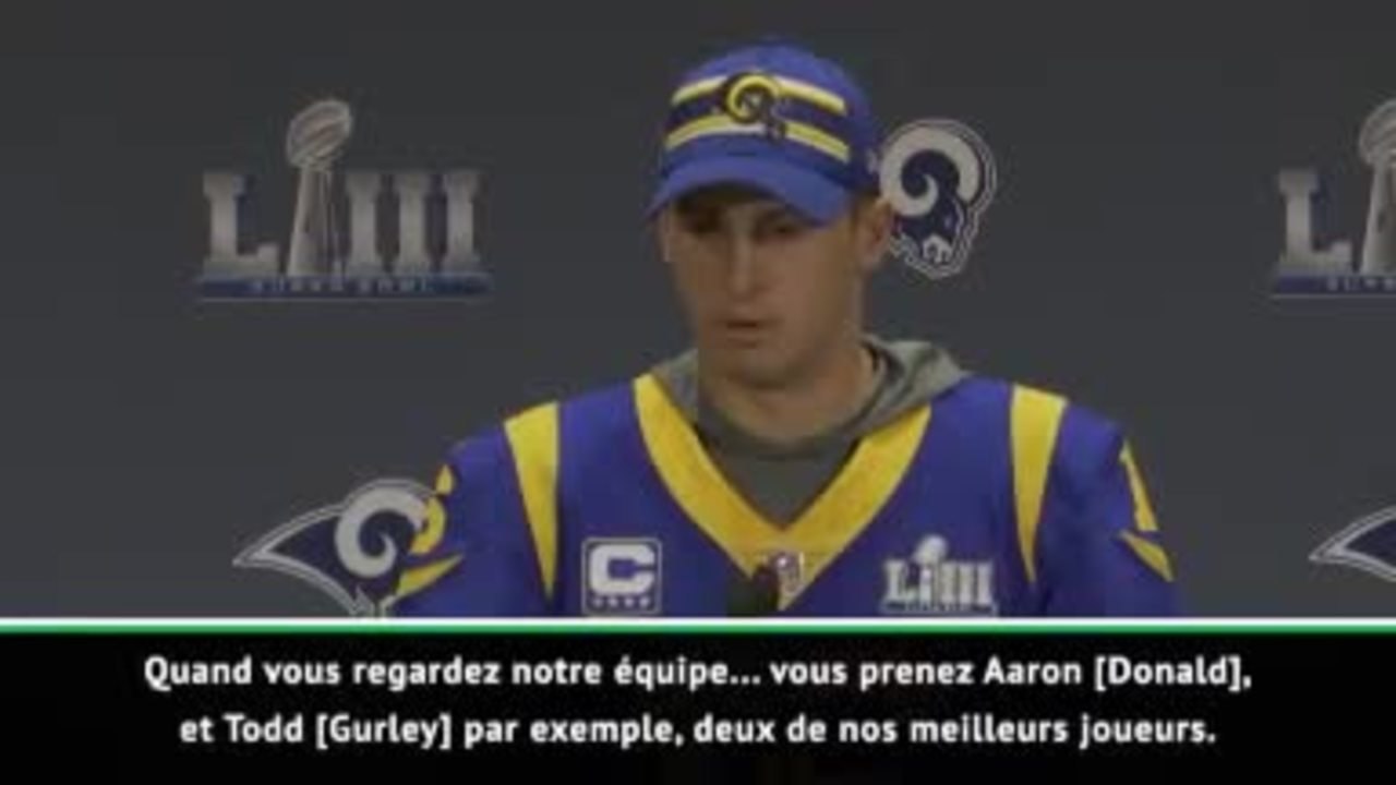 Superbowl LIII - Goff : "Un super groupe sans aucun égoïsme"