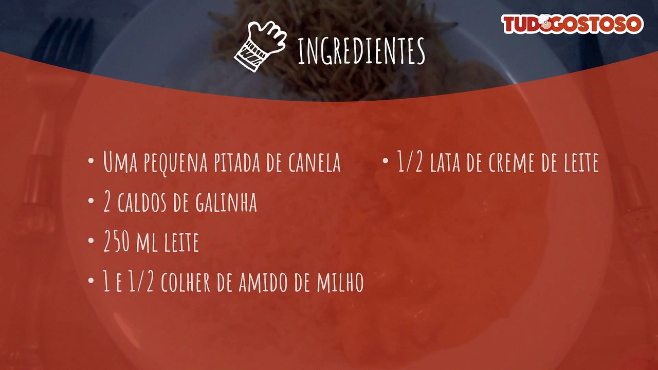 Estrogonofe de frango com creme branco