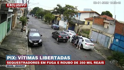QUADRILHA DO PIX: R$ 350 MIL ROUBADOSEmpresário e funcionária são sequestrados por assaltantes, veja o momento do ataque dos criminososMais detalhes em: www.band.com.br/brasilurgente