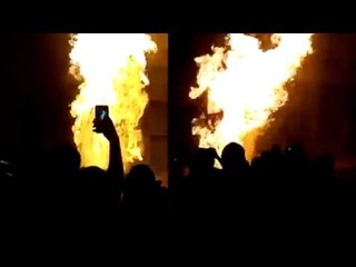 انفجار ماسورة غاز أسفل كوبري حلمية الزيتون