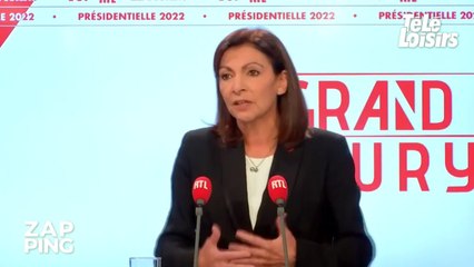 Anne Hidalgo explose un  verre en plein direct dans Le Grand Jury