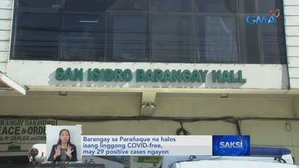 Barangay sa Parañaque na halos isang linggong COVID-free, may 29 positive cases ngayon | Saksi