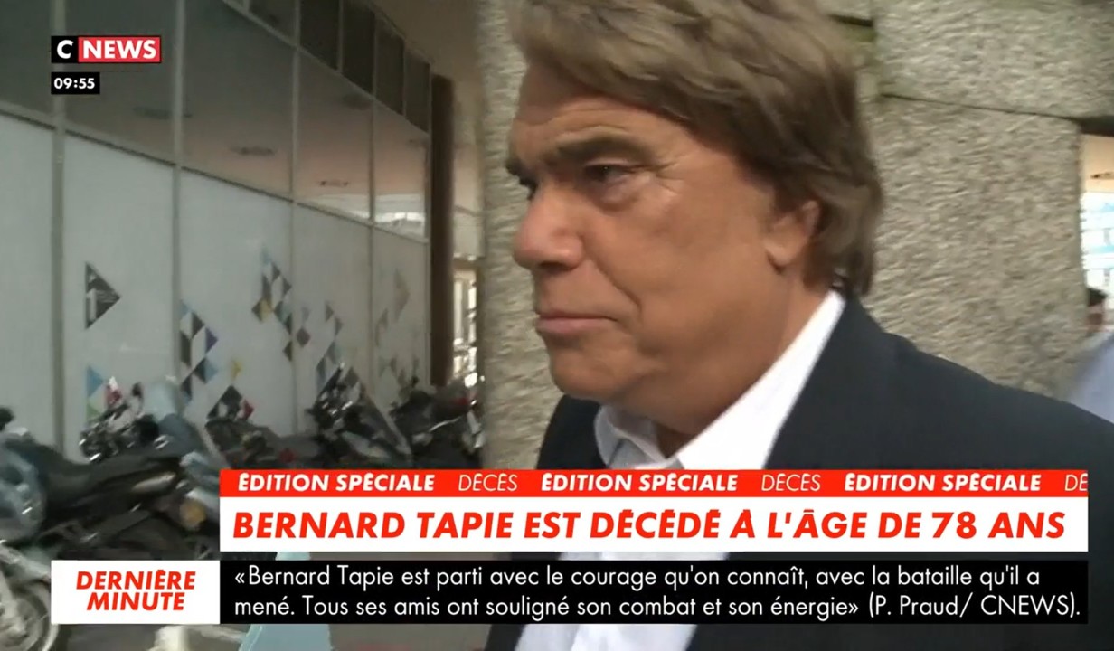 Il refusait la morphine" : Pascal Praud salue la force de Bernard Tapie et  parle de ses derniers jours (VIDEO)