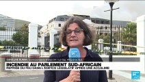Afrique du Sud : reprise de l'incendie dans le Parlement après une accalmie