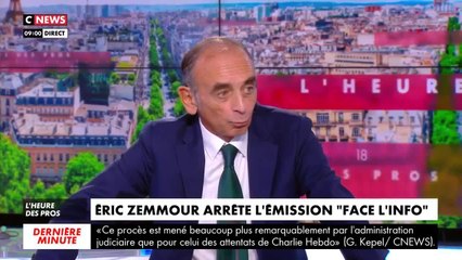 CNews annonce la fin de sa collaboration avec Éric Zemmour après la décision du CSA, le chroniqueur se dit "fort triste"