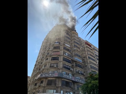 حريق فى عقار سكني بمنطقة الدقي والحماية المدنية تحاول السيطرة