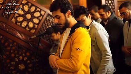 من أفضل التلاوات المرئية  صلاة العشاء من الاسكندرية  اسلام صبحى