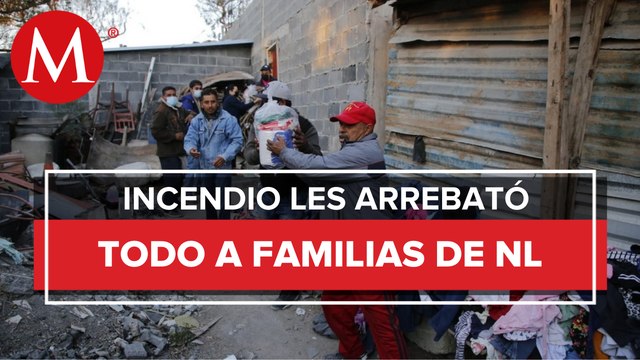 Da Nuevo León apoyo a familias afectadas por incendio en Monterrey