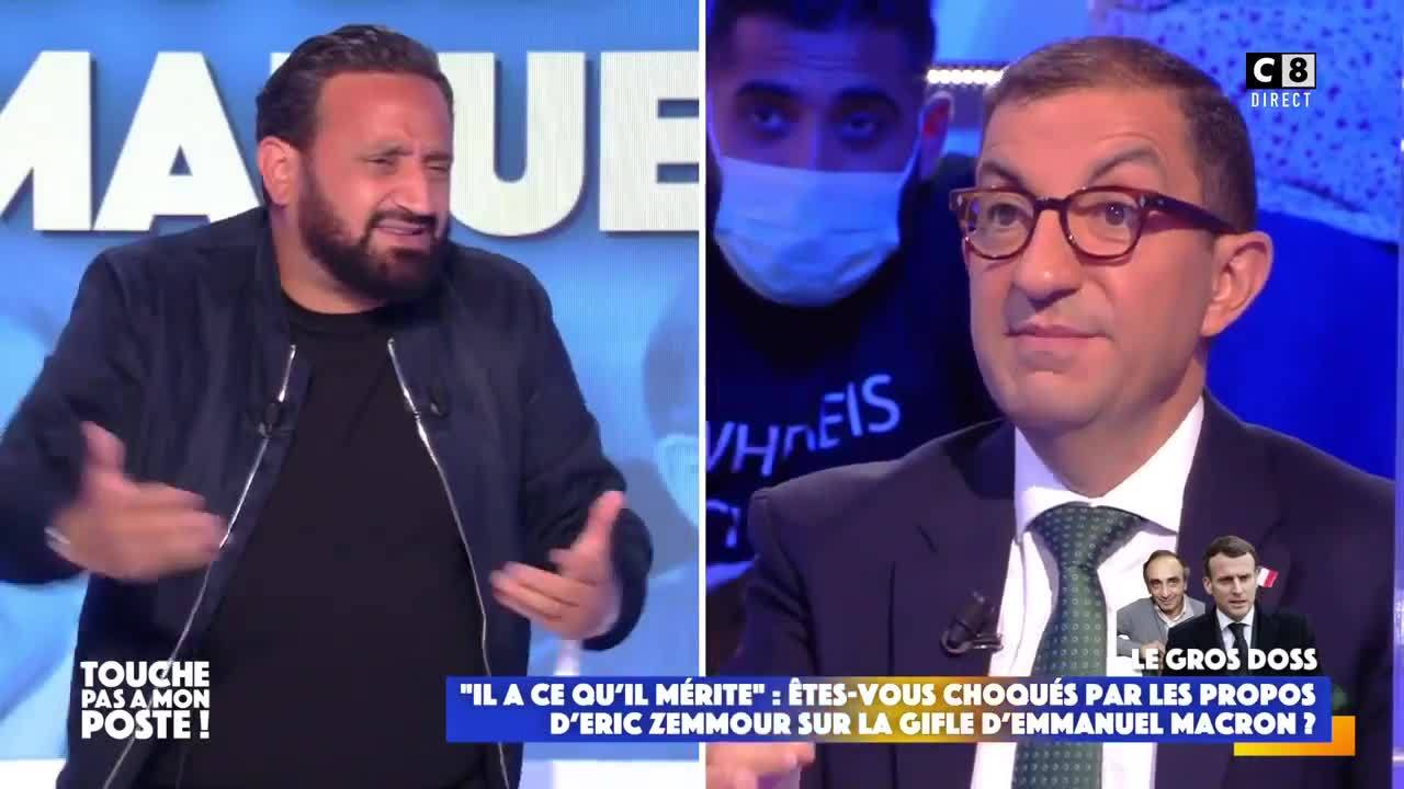 Tu es un abruti !" : Cyril Hanouna excédé par Jean Messiha, il s'emporte  violemment et l'accuse de défendre Éric Zemmour (VIDEO)
