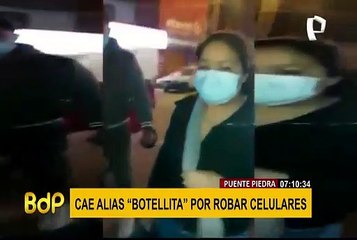 Puente Piedra: delincuente simula estar borracho tras ser capturado por efectivos PNP