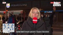 En plein duplex, Carine Galli tacle des supporters du Barca qui profèrent des insultes