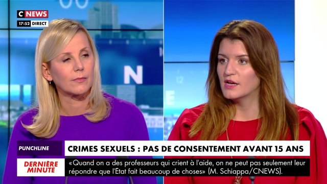 Petit accrochage entre Laurence Ferrari et Marlène Schiappa dans l'émission Punchline
