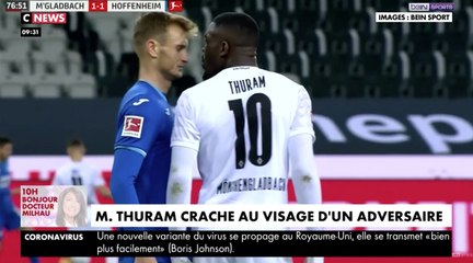 Le footballeur Marcus Thuram expulsé après avoir craché au visage d'un joueur