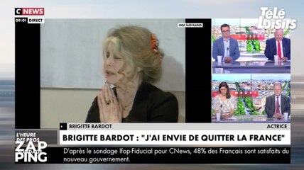 Brigitte Bardot très en colère contre le gouvernement : "On est gouvernés par des lâches"