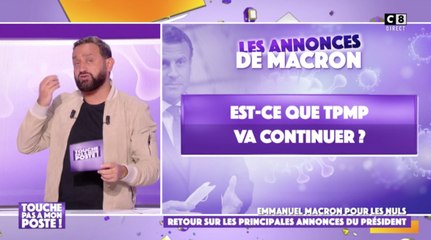 TPMP : est-ce que l'émission va pouvoir continuer malgré le couvre-feu annoncé ? Cyril Hanouna répond !