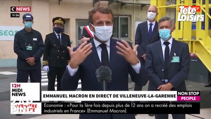 Emmanuel Macron : "Comme vous, je n'aime pas porter un masque..."