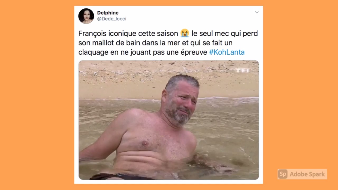 Koh-Lanta : l'abandon tragi-comique de François et ses problèmes de slip de  bain font le buzz sur Twitter